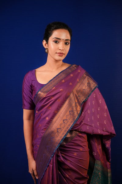 Kanjivaram Silk Purple