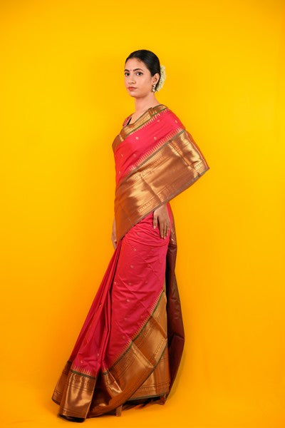 Kanjivaram Silk Deep Pink