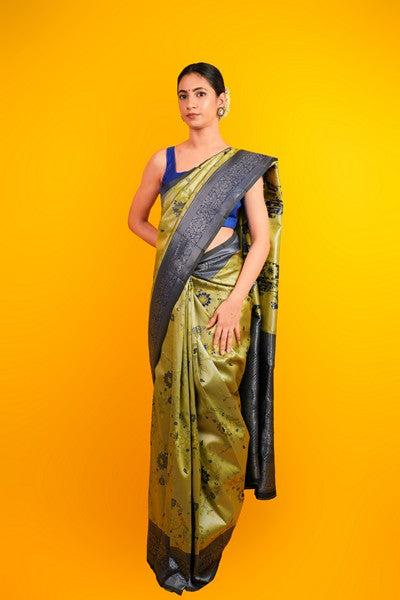 Kanjivaram SilK Olive Green