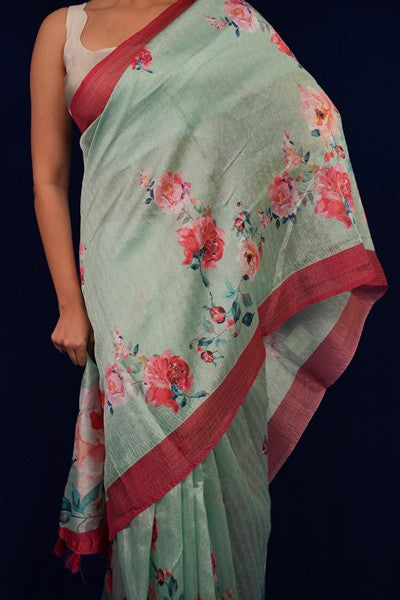 Digital Print Mint Green