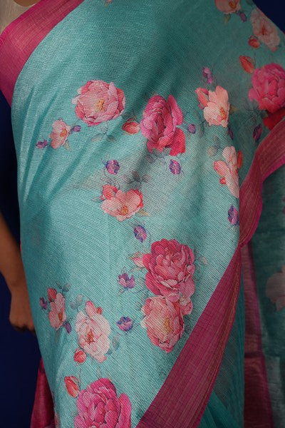 Digital Print Light Teal