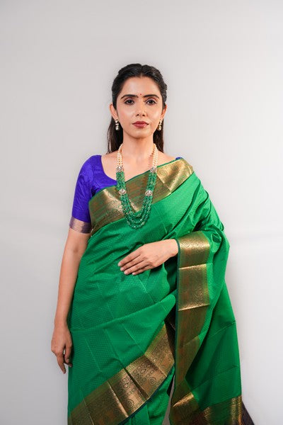 Kanchipuram Emerald Green