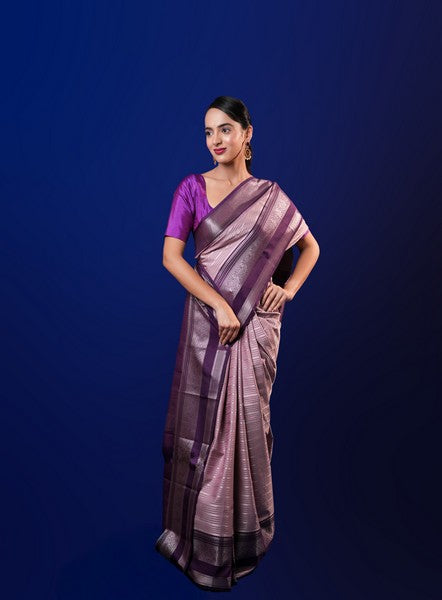 Kanchipuram Silk Serene Lilac