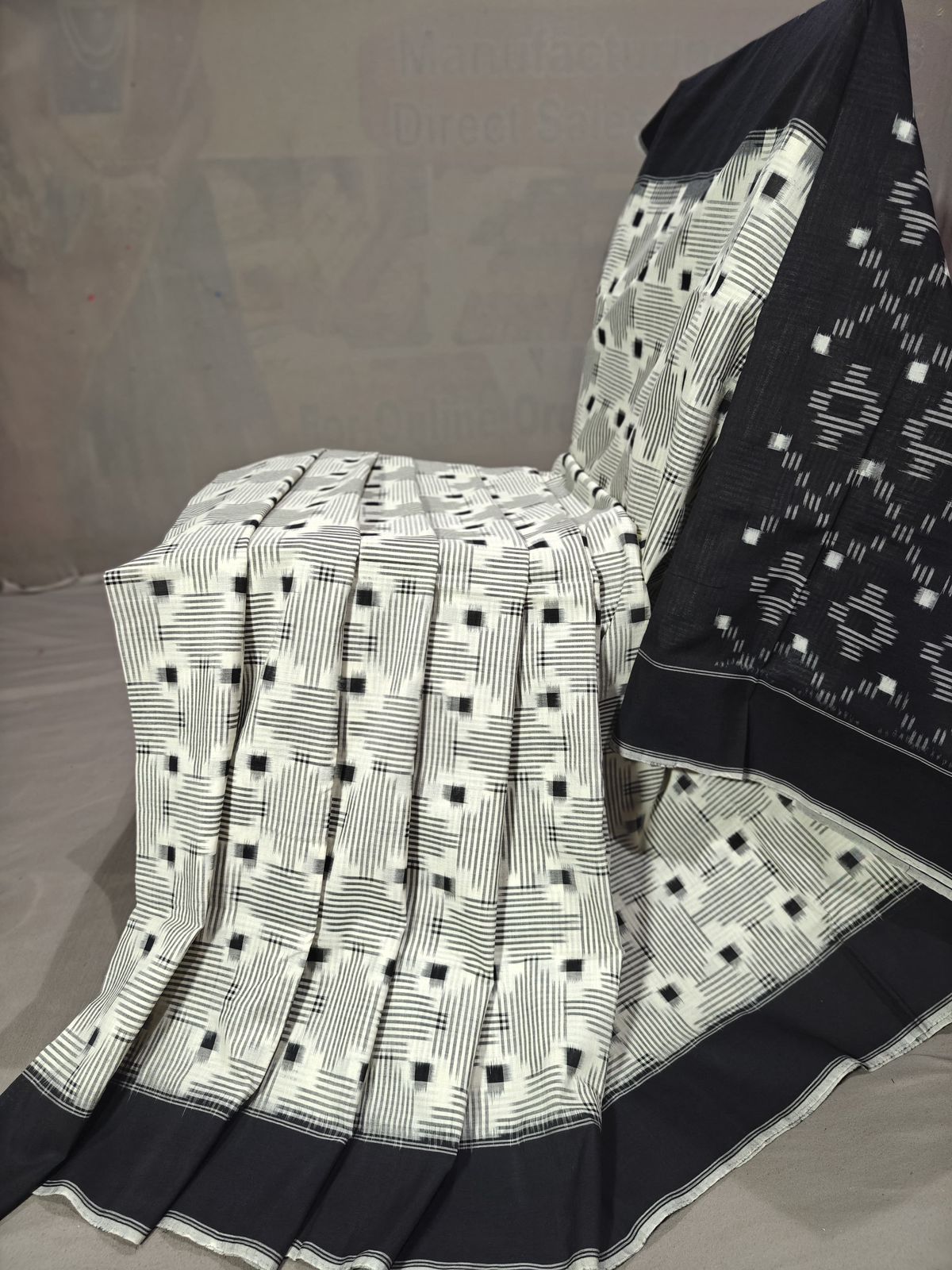 Double Ikkat Teliya Rumal Designer Sarees