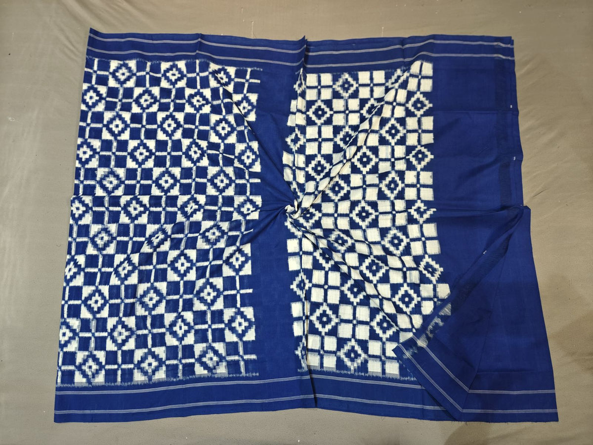 Double Ikkat Teliya Rumal Designer Sarees