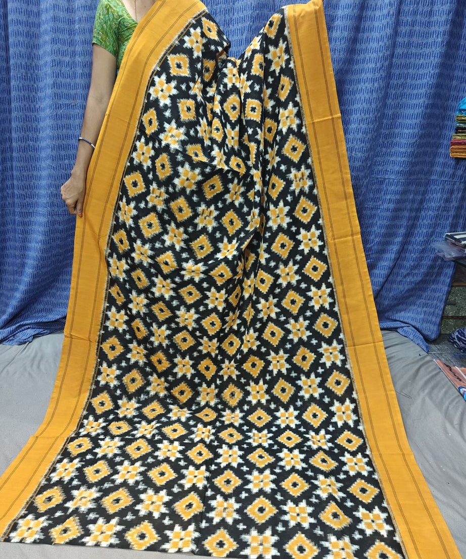 Double Ikkat Teliya Rumal Designer Sarees