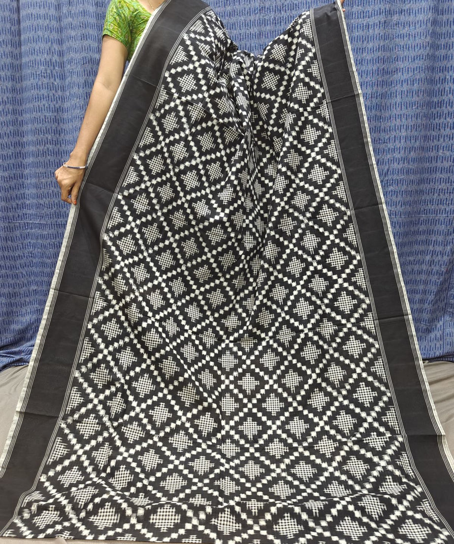 Double Ikkat Teliya Rumal Designer Sarees