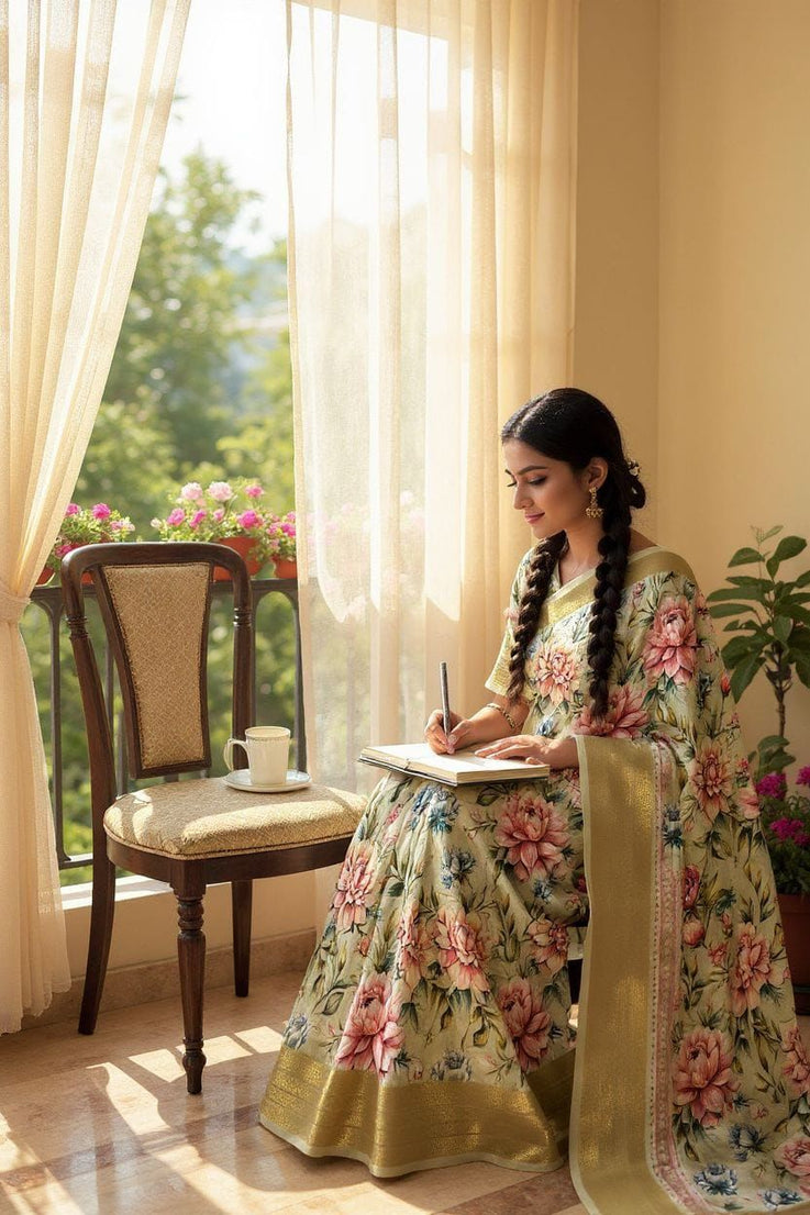 Marshmallow Sage Green, Rose Pink, Gold