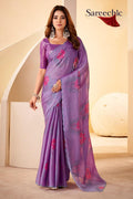 Amethyst Shimmer Saree