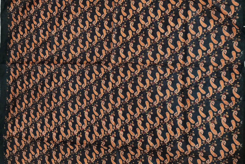 Kalamkari-Style Maroon Print