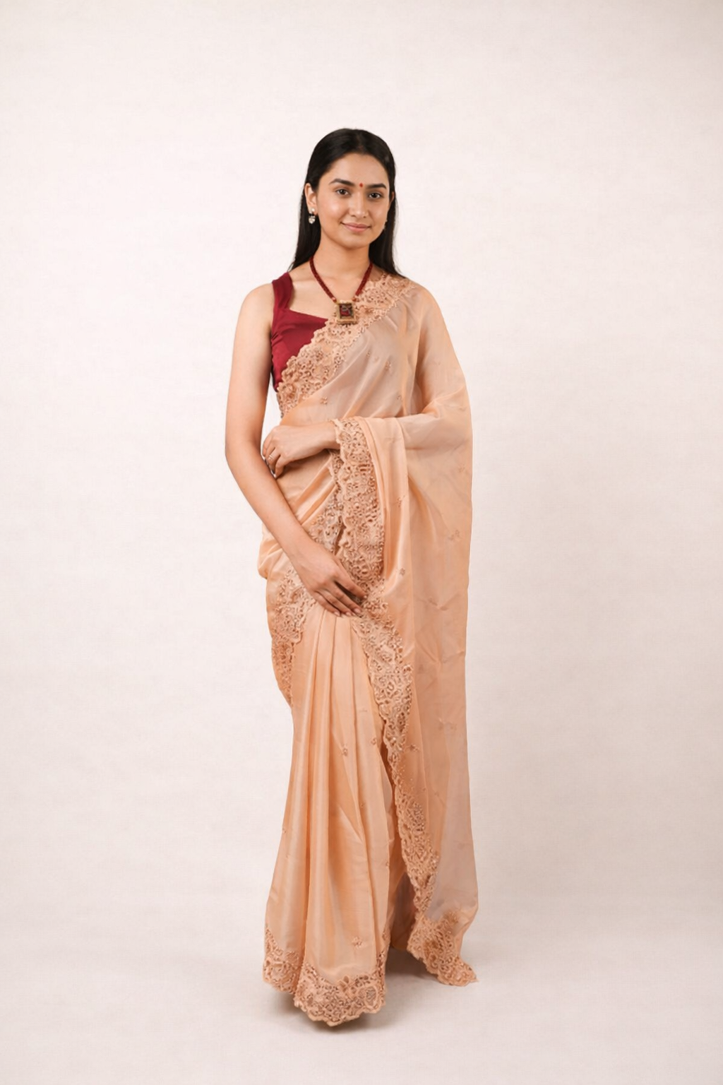 Silk Organza Soft Peach