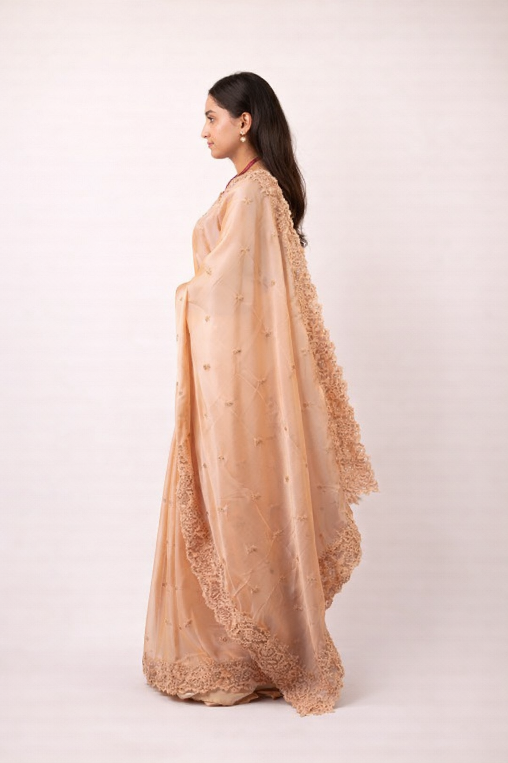 Silk Organza Soft Peach