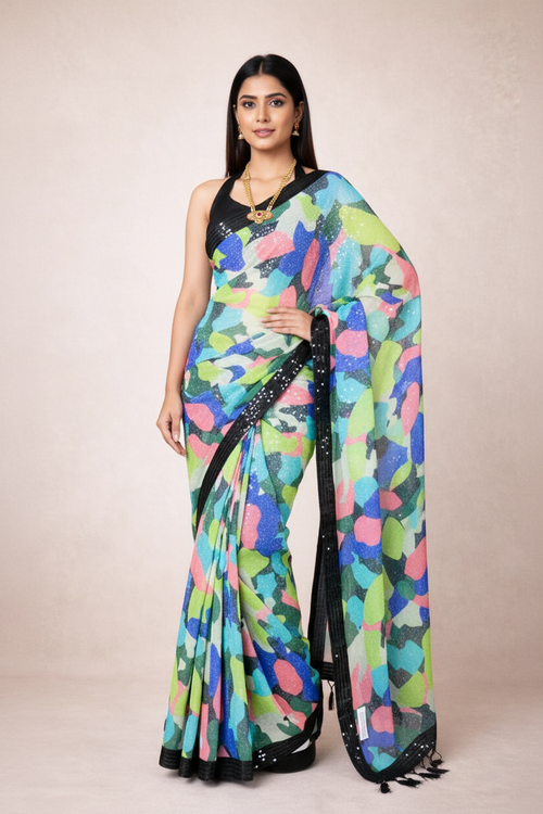 Abstract Aura Saree