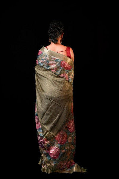 Kankavathi Silk Mix Of Beige