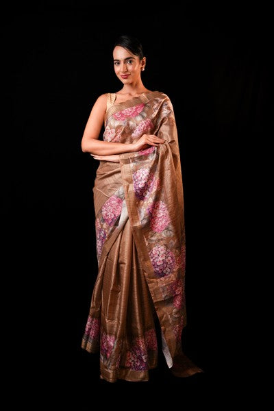 Kankavathi Silk Earthy Brown