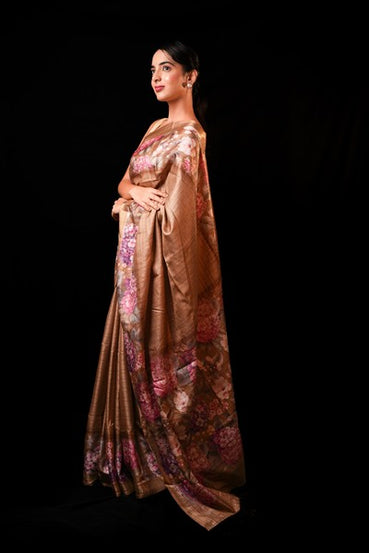 Kankavathi Silk Earthy Brown