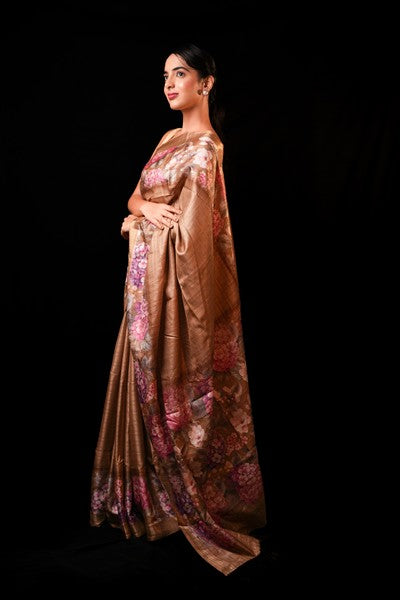 Kankavathi Silk Earthy Brown