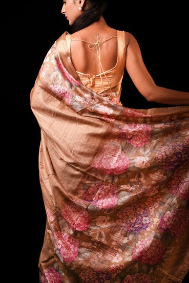 Kankavathi Silk Earthy Brown