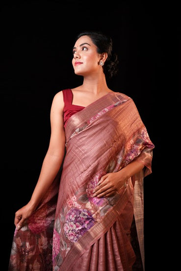 Kankavathi Silk Dusty Rose