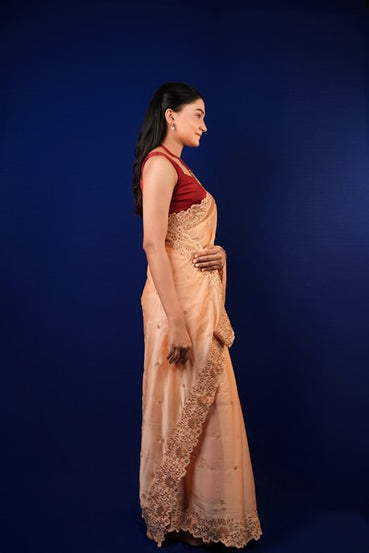 Silk Organza Soft Peach