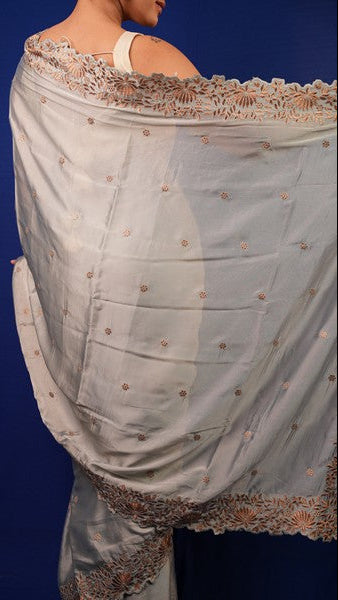 Silk Organza Soft Silver