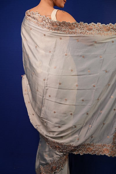 Silk Organza Soft Silver