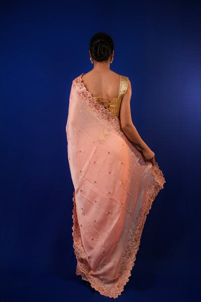 Blush Pink Silk Organza