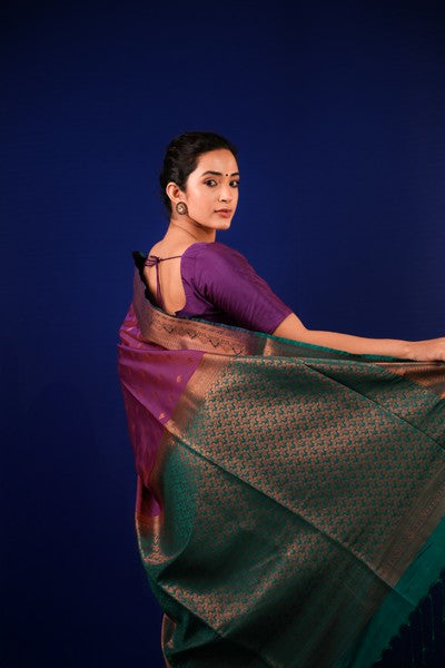 Kanjivaram Silk Purple