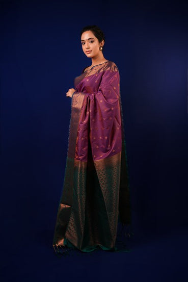 Kanjivaram Silk Purple