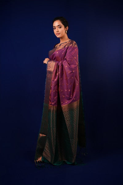 Kanjivaram Silk Purple