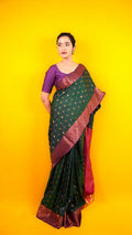 Kanjivaram Silk  Rich Peacock Green