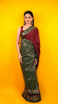 Kanjivaram Silk Forest Green