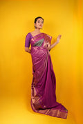 Kanjivaram Silk Fuchsia Pink