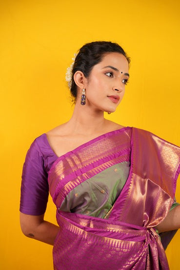 Kanjivaram Silk Fuchsia Pink