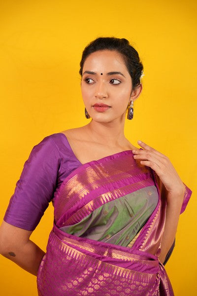 Kanjivaram Silk Fuchsia Pink