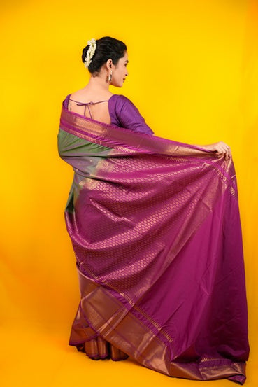 Kanjivaram Silk Fuchsia Pink