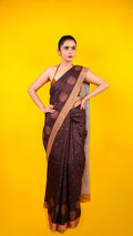 Tussar Silk Dark Brown