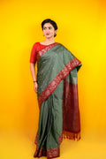 Kanjivaram Silk Sage Green