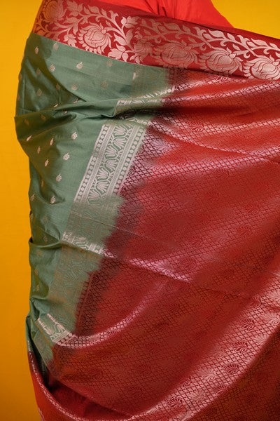Kanjivaram Silk Sage Green