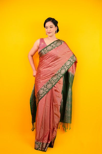Kanjivaram Silk Dusty Rose