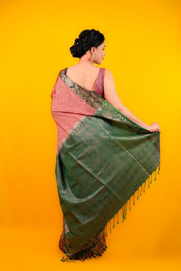 Kanjivaram Silk Dusty Rose