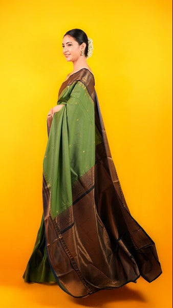 Kanjivaram Silk Sage Green