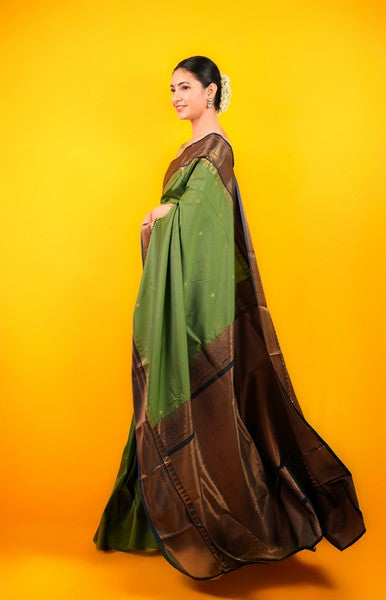 Kanjivaram Silk Sage Green