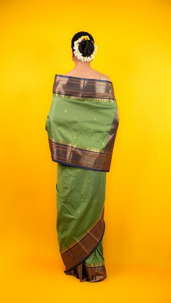 Kanjivaram Silk Sage Green