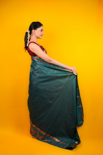 Kanjivaram Silk Earthy Brown