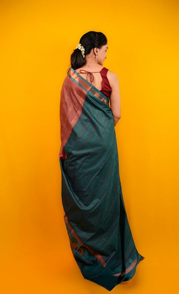 Kanjivaram Silk Earthy Brown