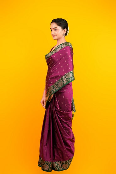 Kanjivaram Silk  Forest Green