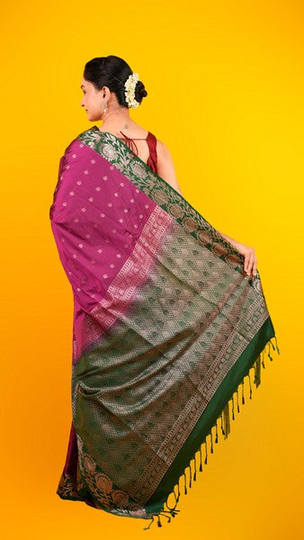 Kanjivaram Silk  Forest Green