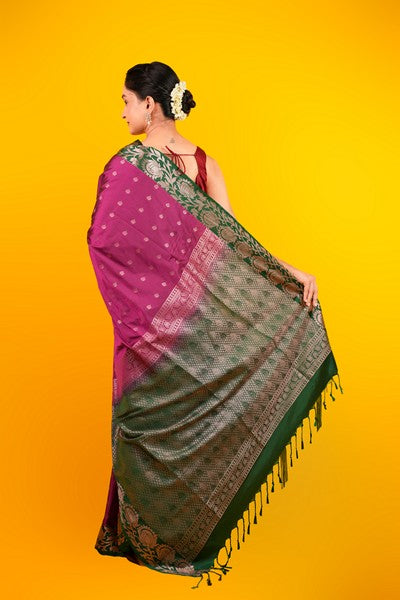 Kanjivaram Silk  Forest Green