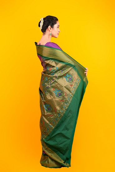 Kanjivaram Silk Vibrant Fuchsia